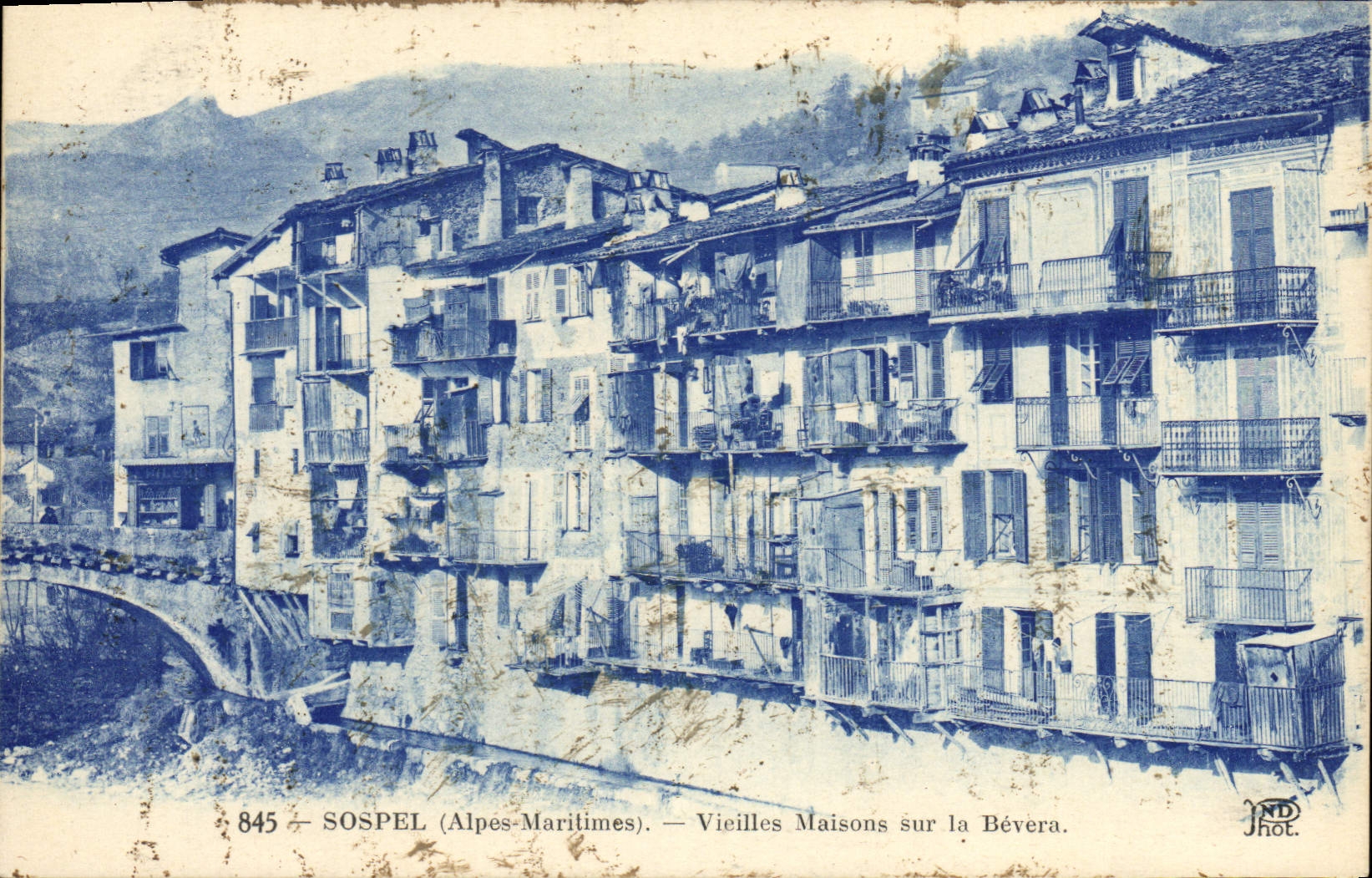 CPA Sospel Vieilles Maisons sur la Bevera