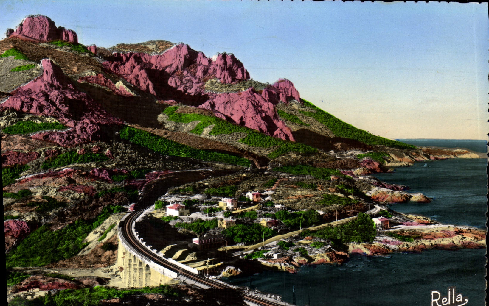 CPM Antheor Le Viaduc de la SNCF et la Route de la Corniche d'Or