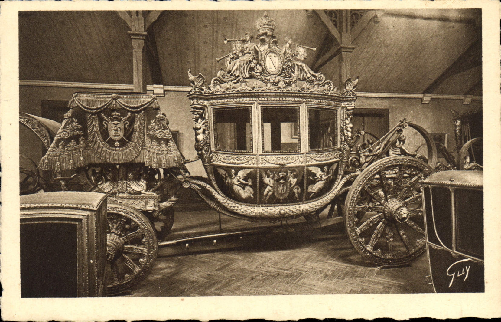 CPA Versailles Carrosse du sacre