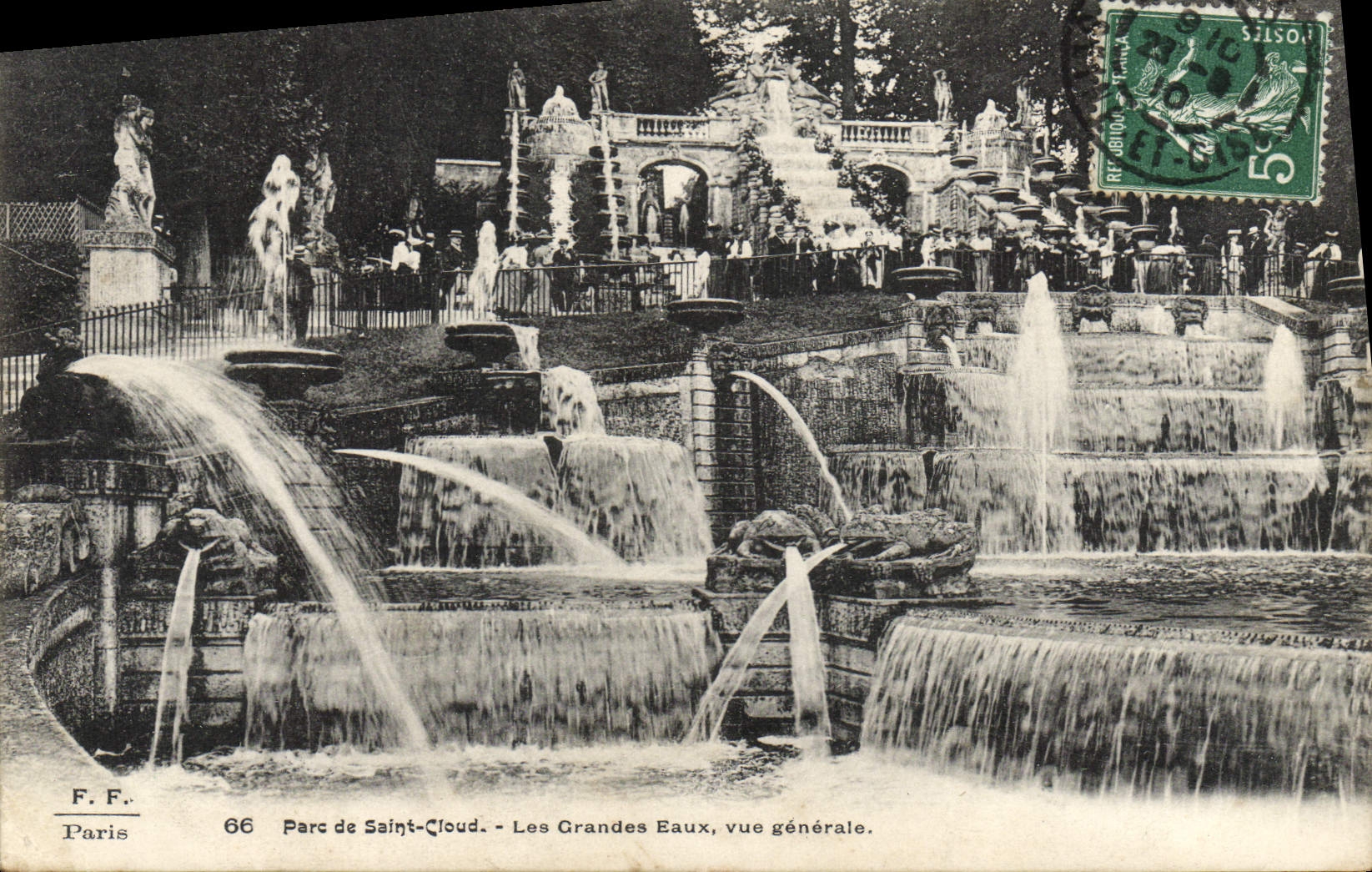 CPA Parc De Saint Cloud Les Grandes Eaux vue generale