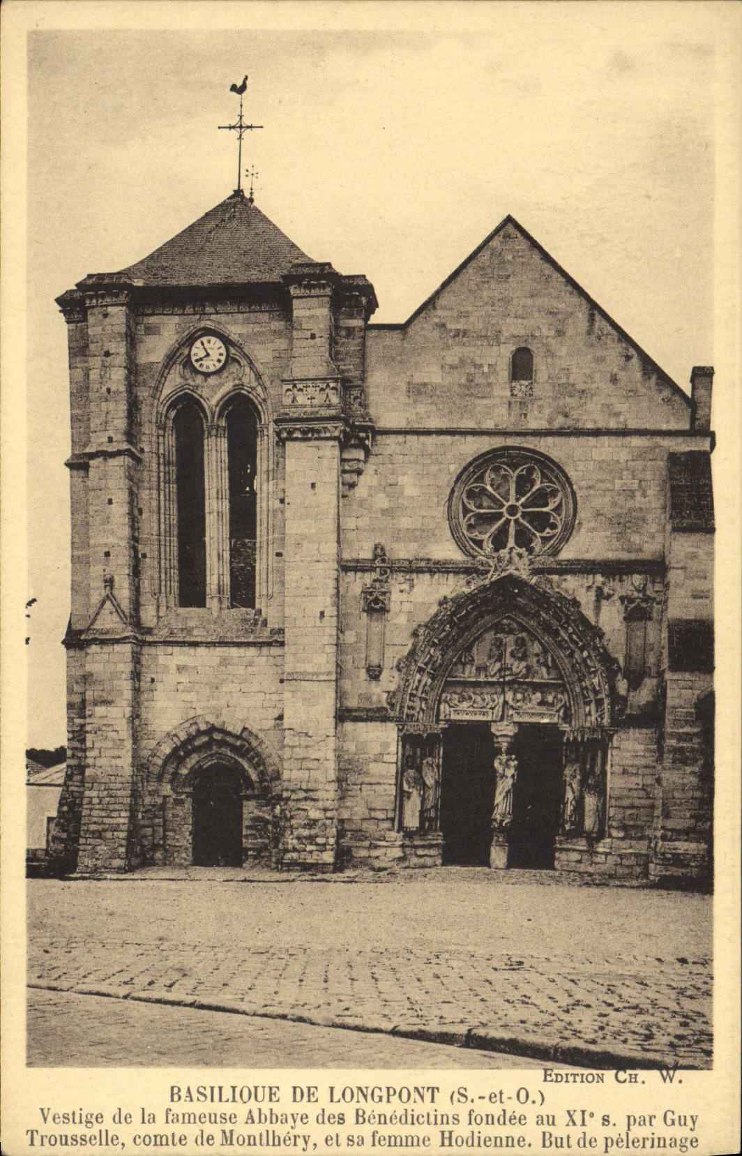 CPA Basilique De Longpont 