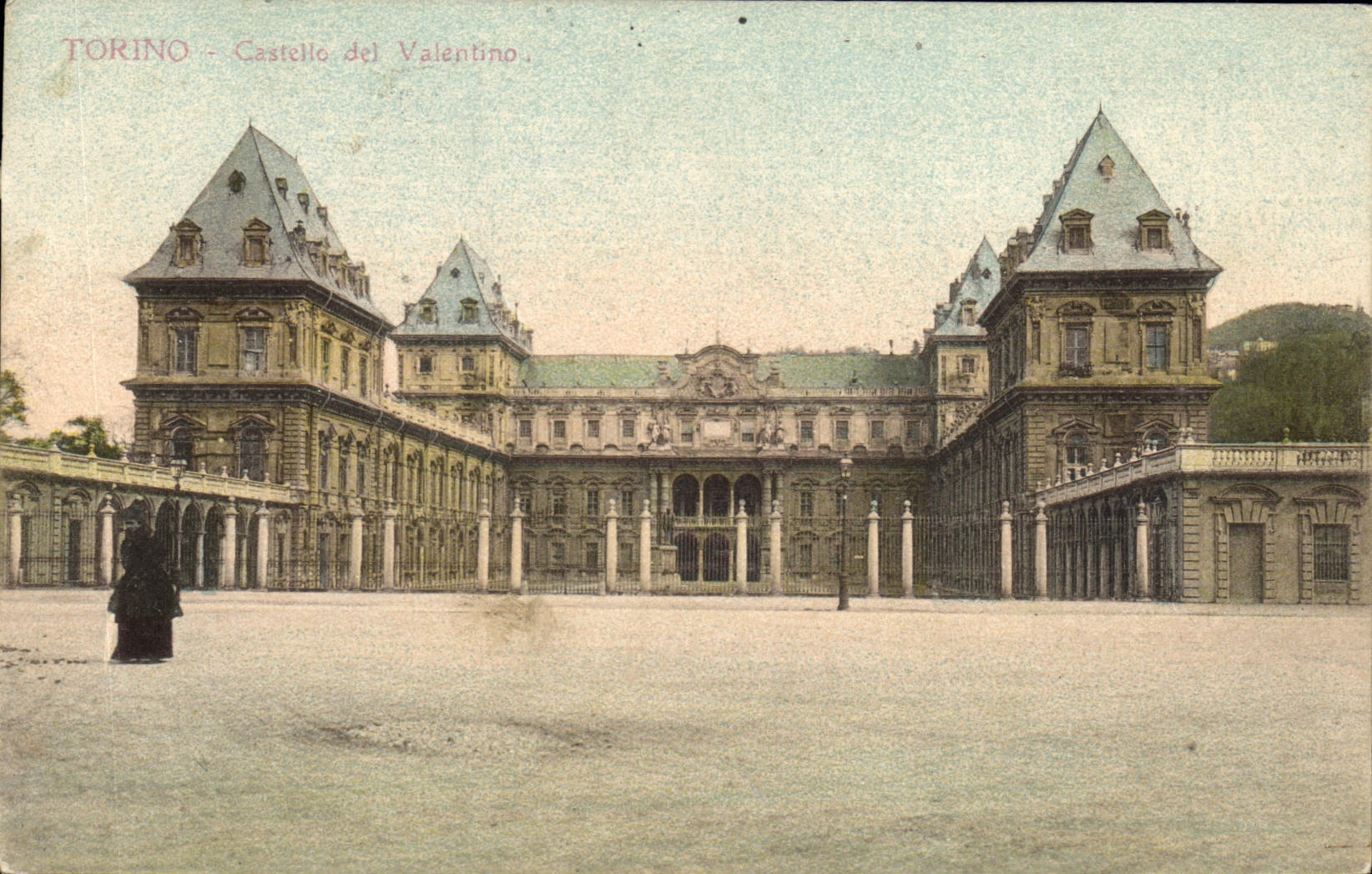 VINTAGE POSTCARD Torino Castllo del Valentino