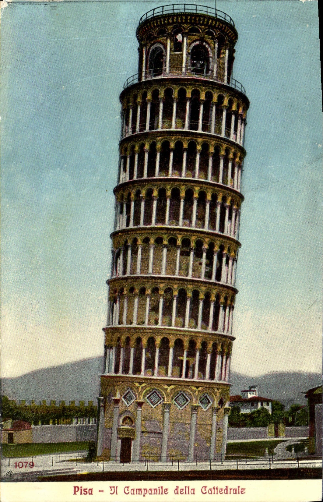 VINTAGE POSTCARD Rammed Bell-tower della Calledrale