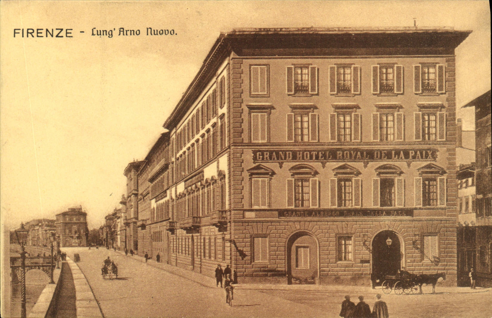 CPA Firenze Lung Arno Nuovo Grand Hotel Royal de la Paix