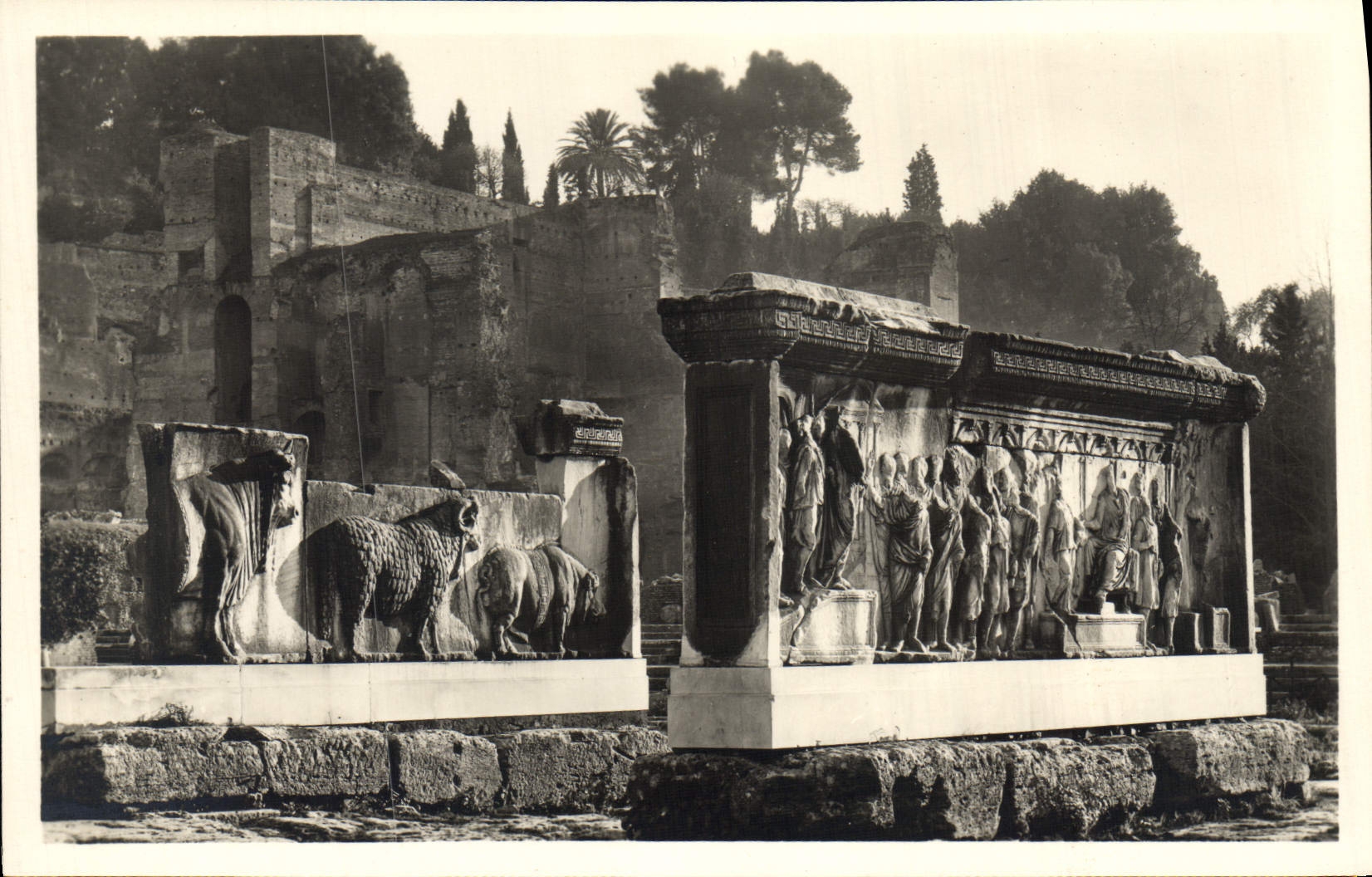 CPA Roma Foro Romano I plutei Dei Rostri