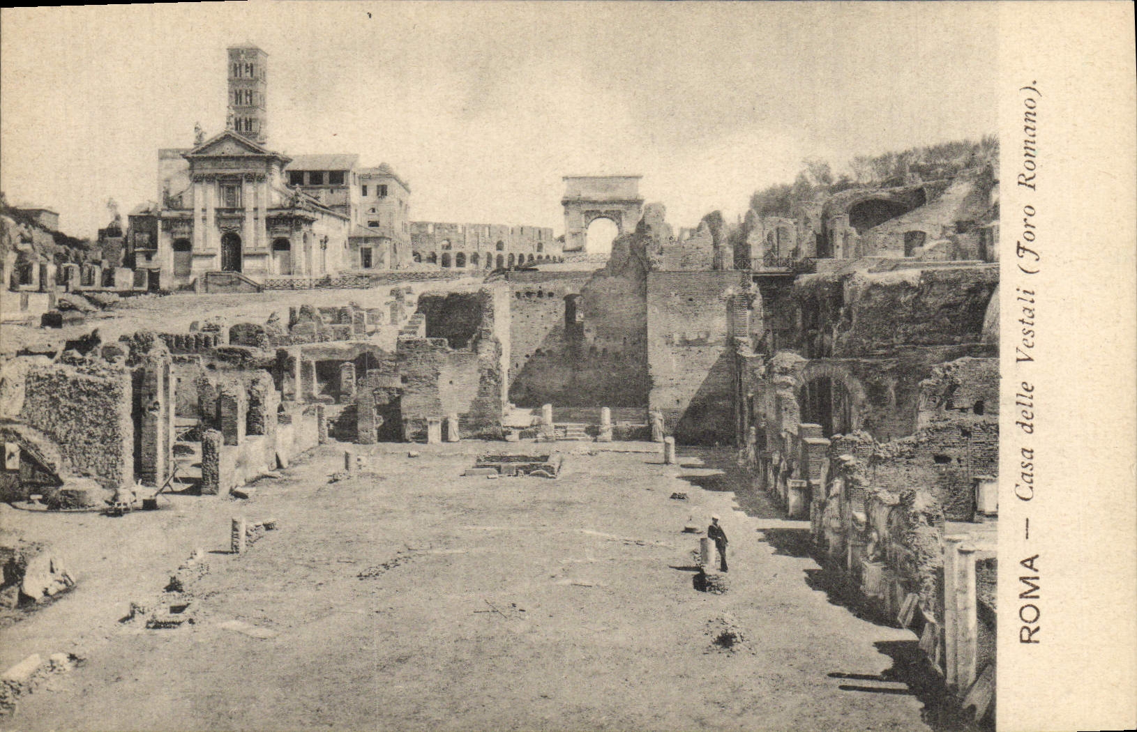 CPA Roma Casa Delle Vestali Foro Romano