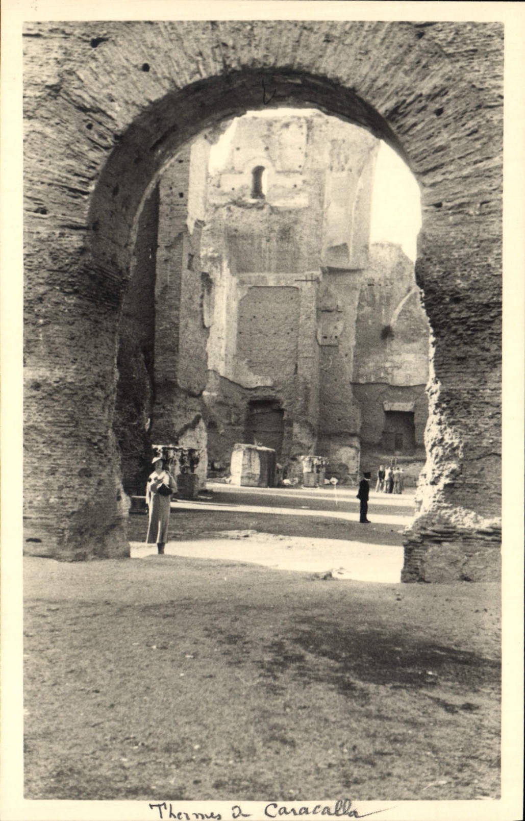 Baños la termal de Roma Caracalla de la POSTAL de la VENDIMIA