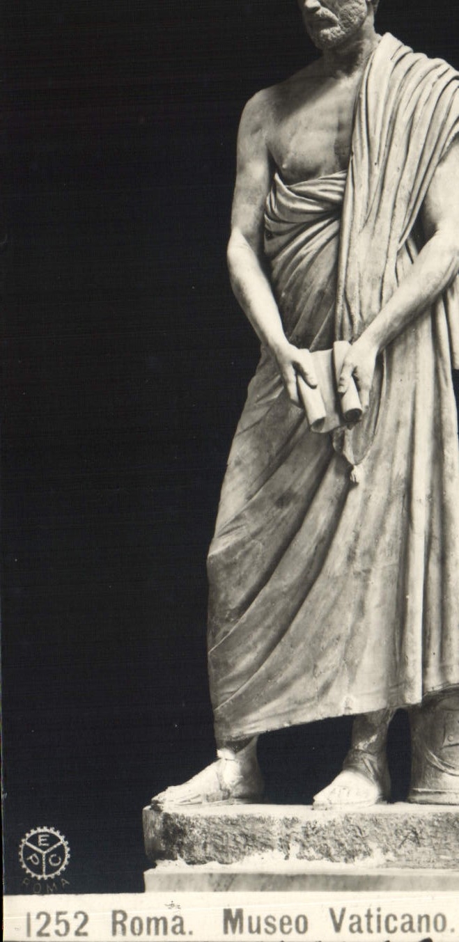 POSTAL Roma Museo Vaticano Demostene de la VENDIMIA