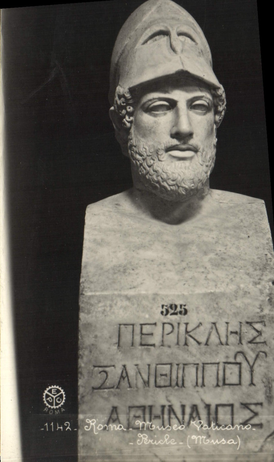 POSTAL Roma Museo Vaticano Pericle Musa de la VENDIMIA