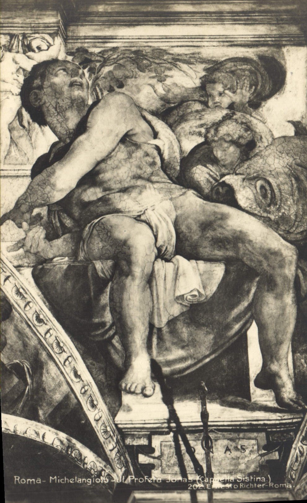 POSTAL Roma Michelangiolo de la VENDIMIA