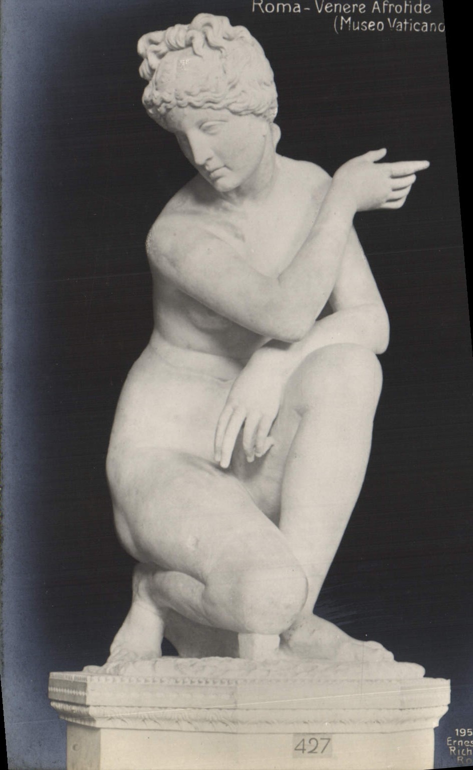 La POSTAL Roma de la VENDIMIA Venerates Afrotide Museo Vaticano