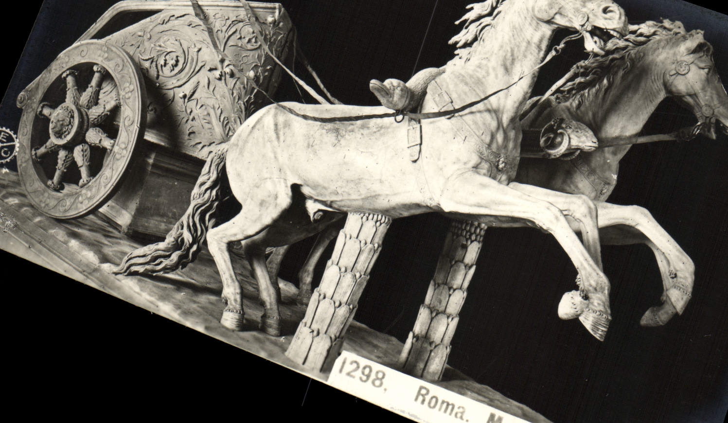 POSTAL Roma Museo Vaticano Biga de la VENDIMIA