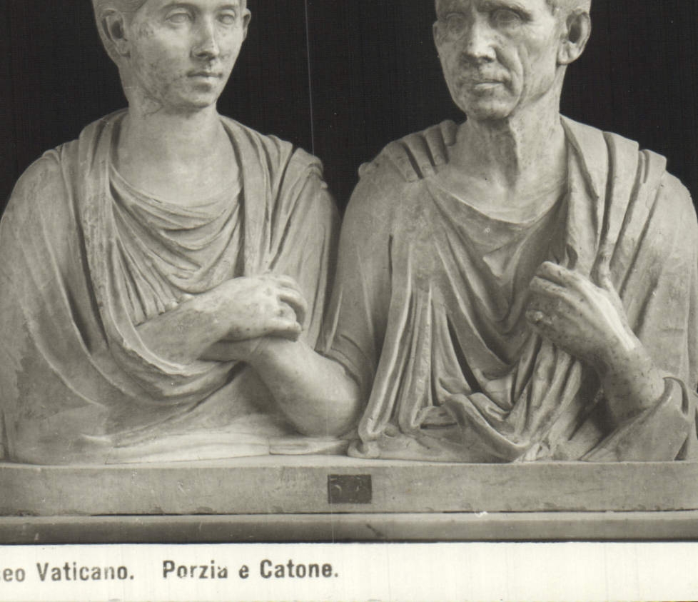 CPA Roma Museo Vaticano Porzia E Catone