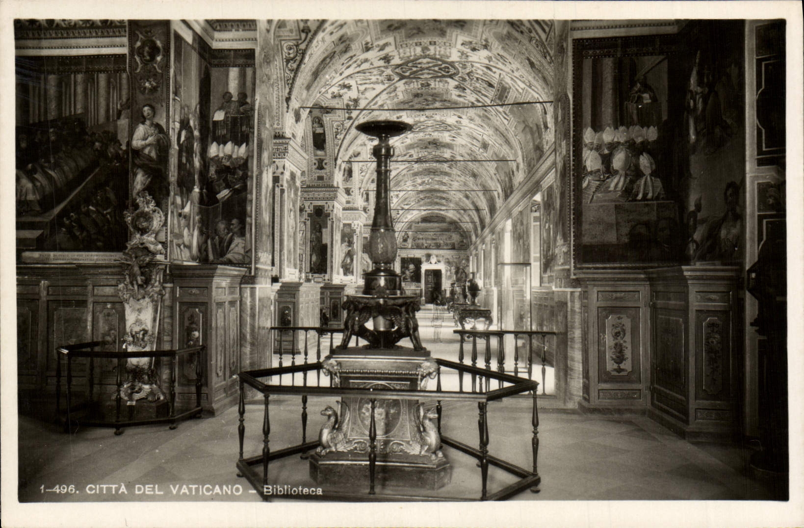 CPA Citta Del Vaticano Bibliotece Bibliotheque