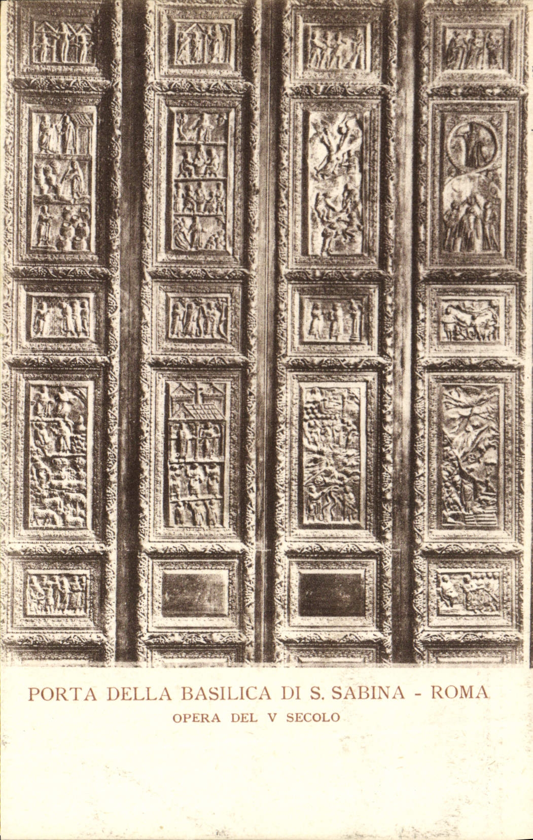 CPA Porta Della Basilica Di S Sabina Roma