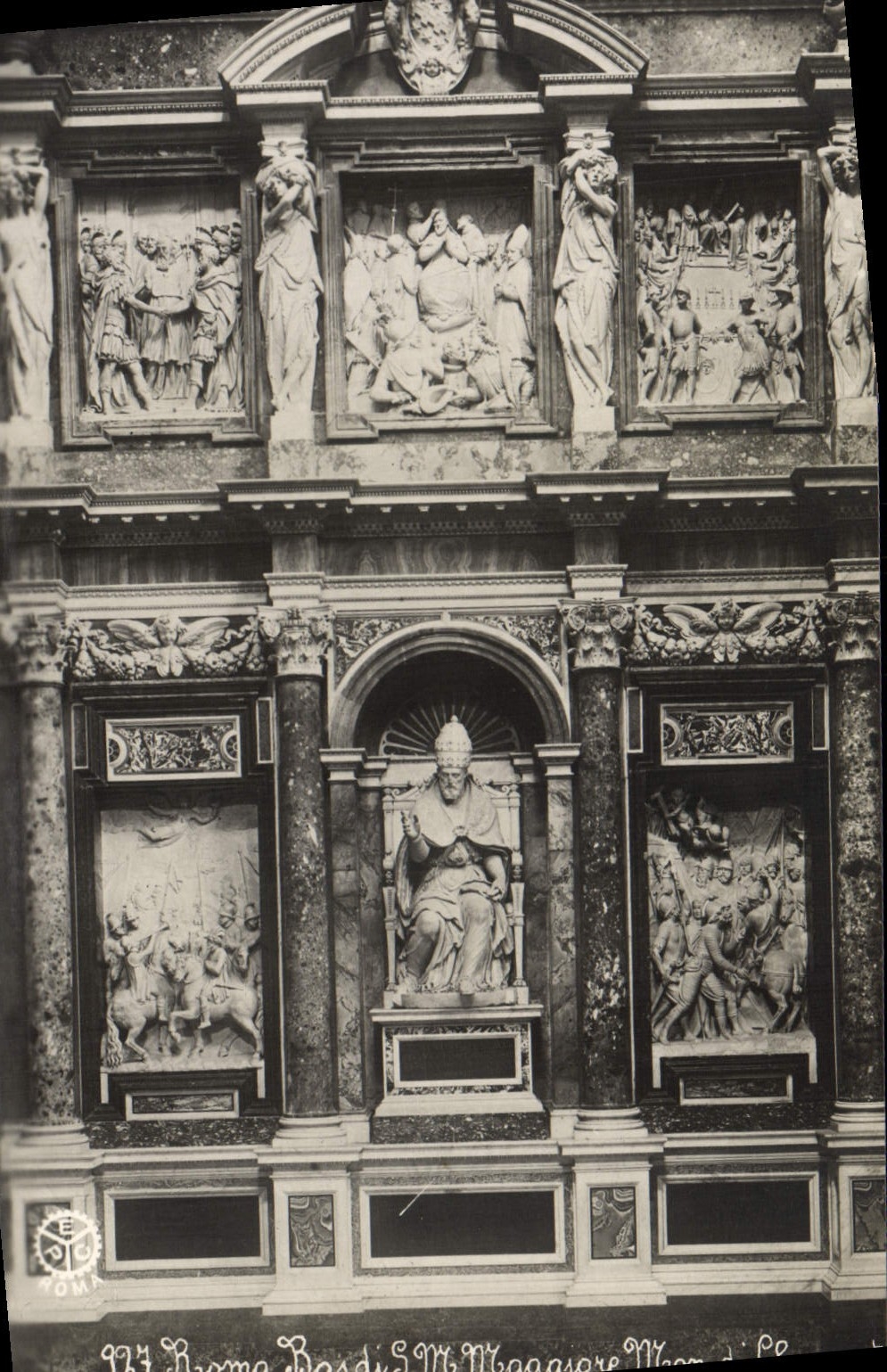 POSTAL Roma baja di S Sr. Maggiore de la VENDIMIA mi di Clemente