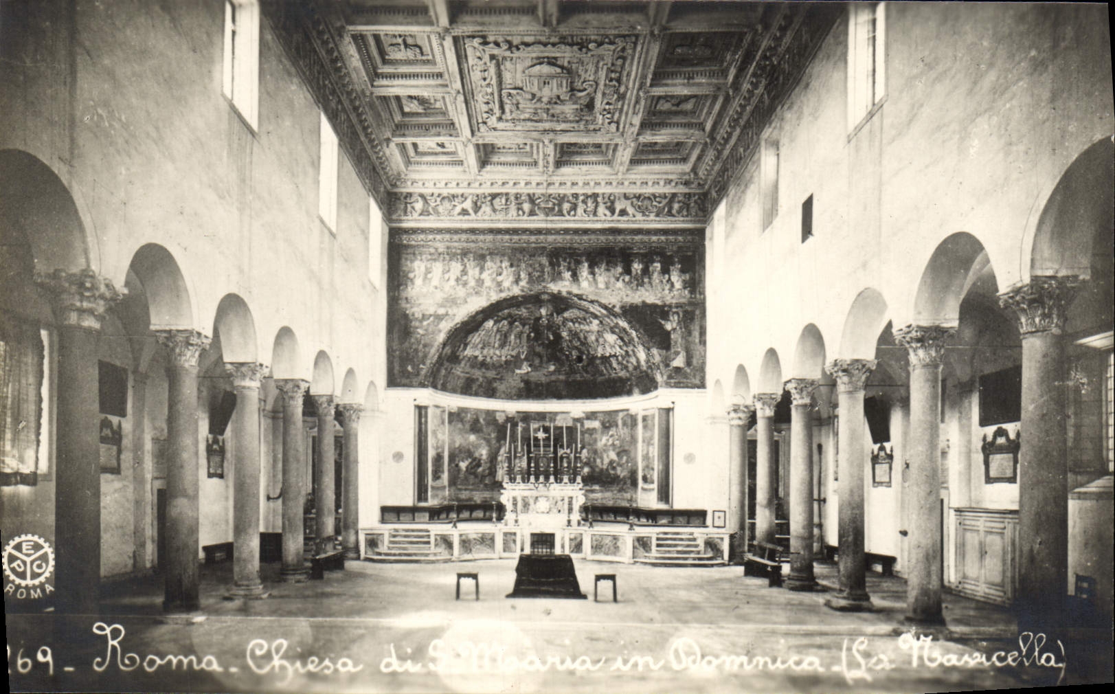 POSTAL Roma Chiesa Di S Maria Dommica de la VENDIMIA