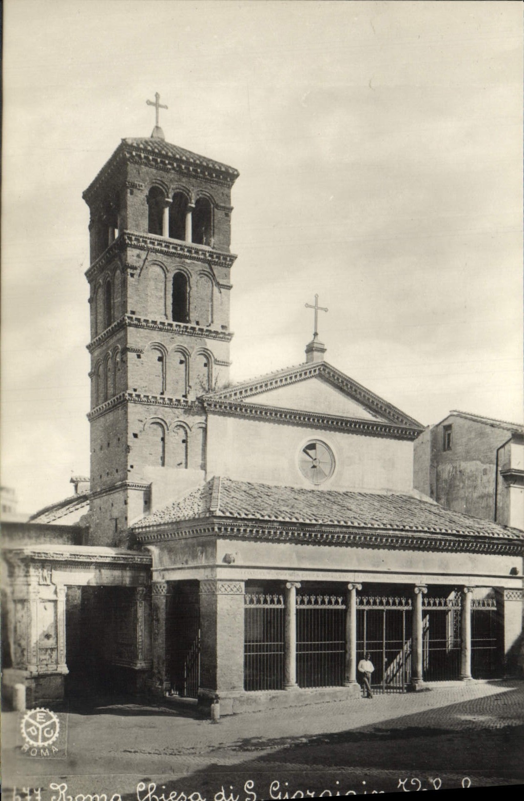 POSTAL Roma Chiesa Di S Jorge de la VENDIMIA en Velabro