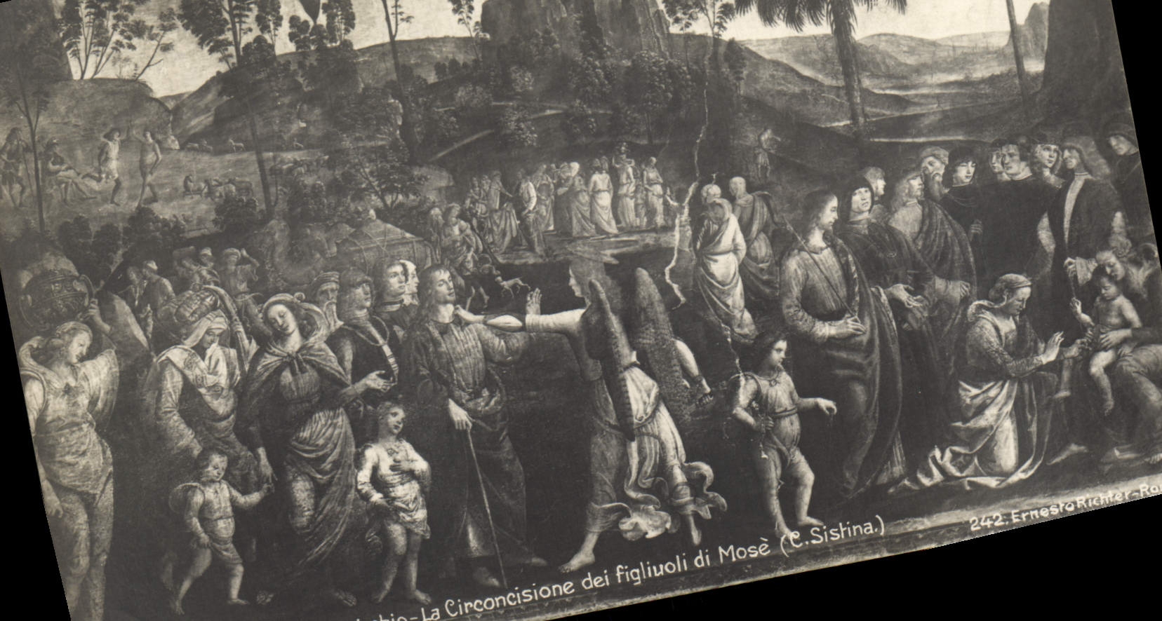 CPA Roma La Circoncisione Dei Figliuoli Di Mose Sistina