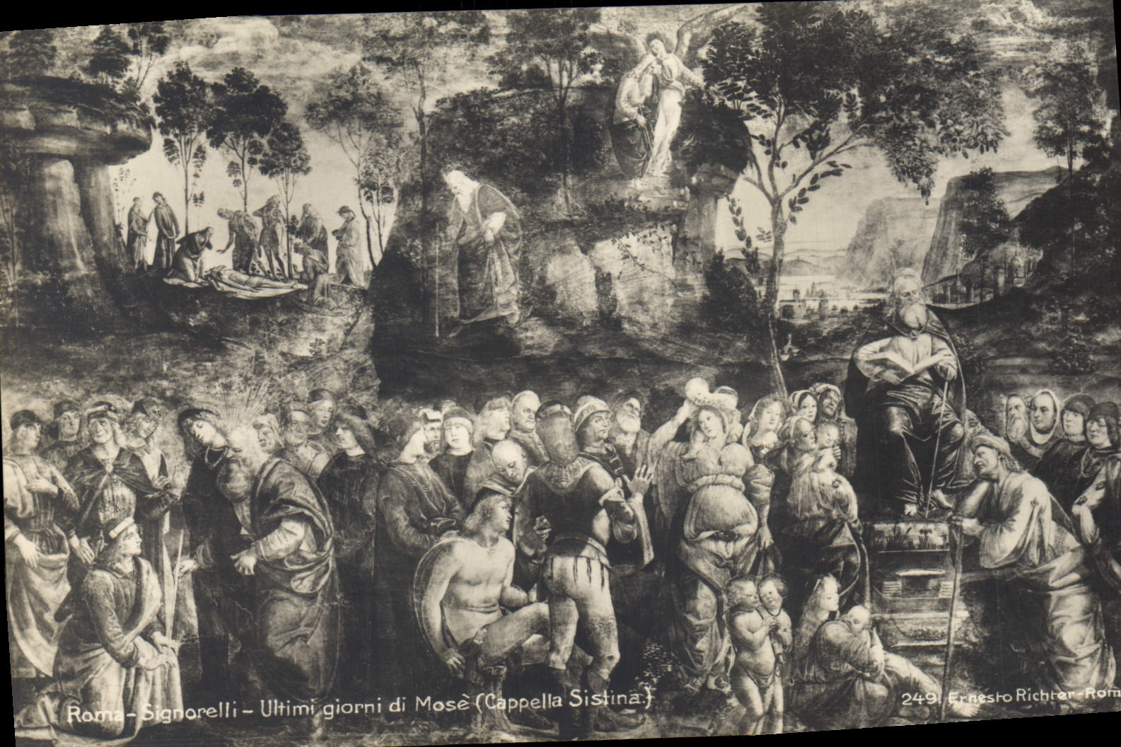 CPA Roma signorelli Ultimi Giorni Di Mose Cappella Sistina
