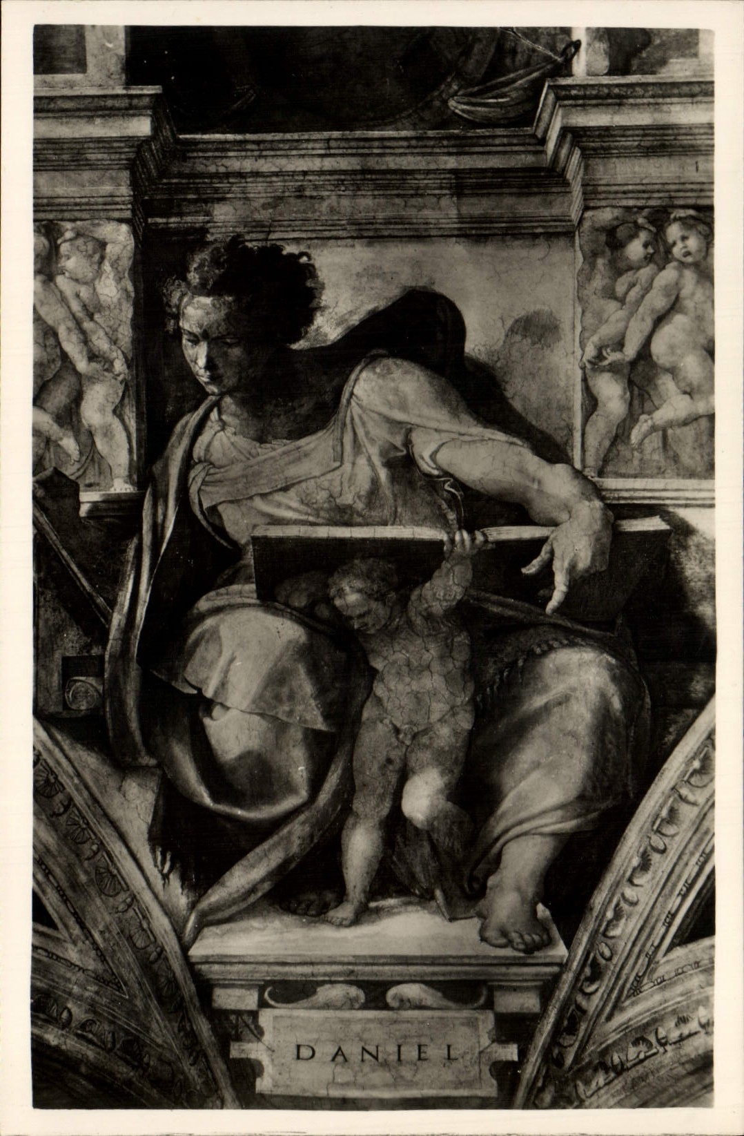 CPA Roma Cappella Sistina Profeta Daniele Michelangelo