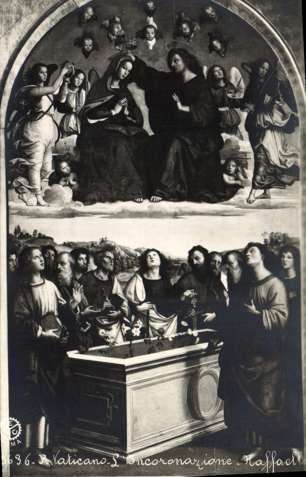 CPA Roma Vaticano L'Oncoronatione Raffaelle