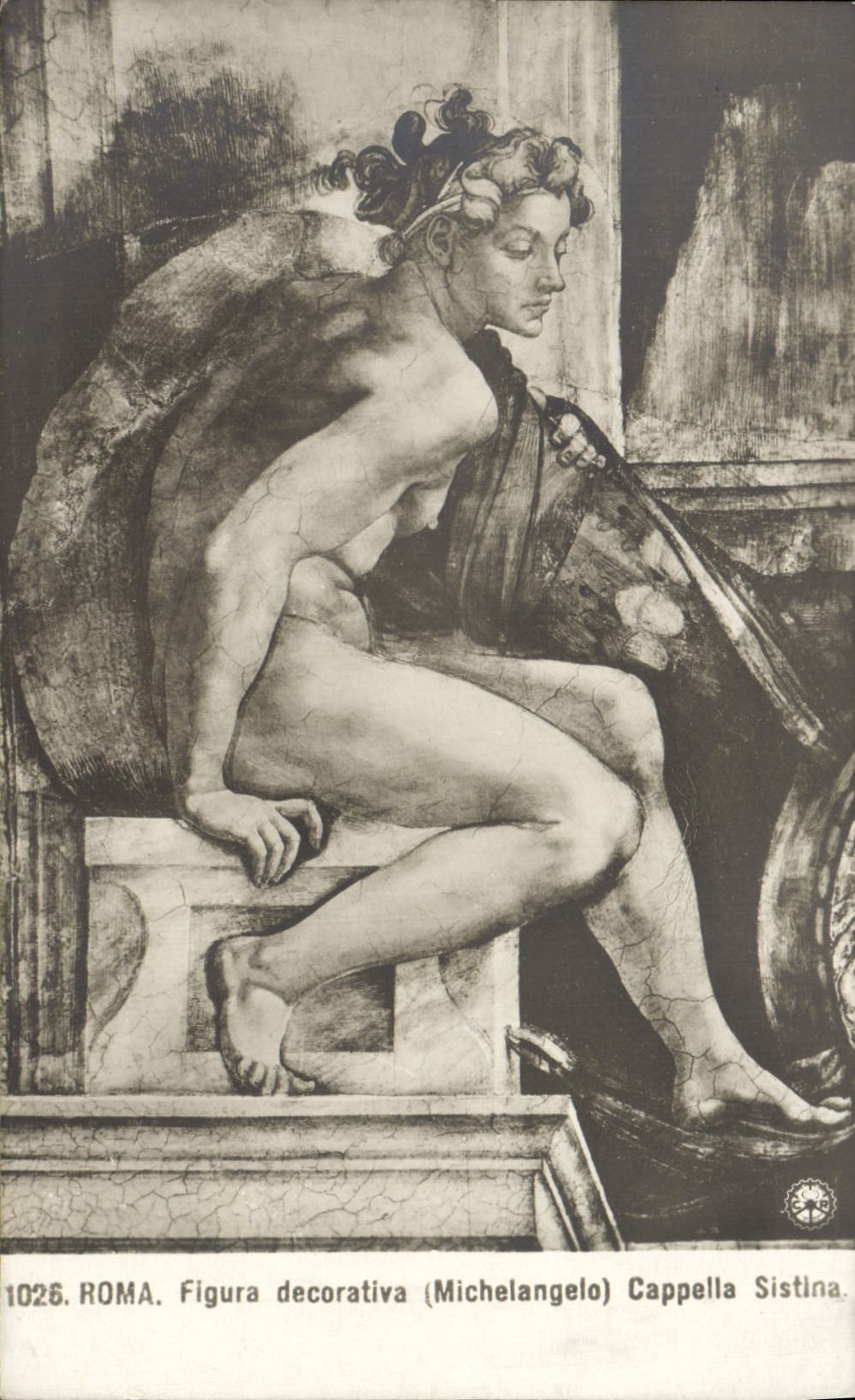 La POSTAL Roma de la VENDIMIA apareció sistina de Decorativa Michelangelo Cappella