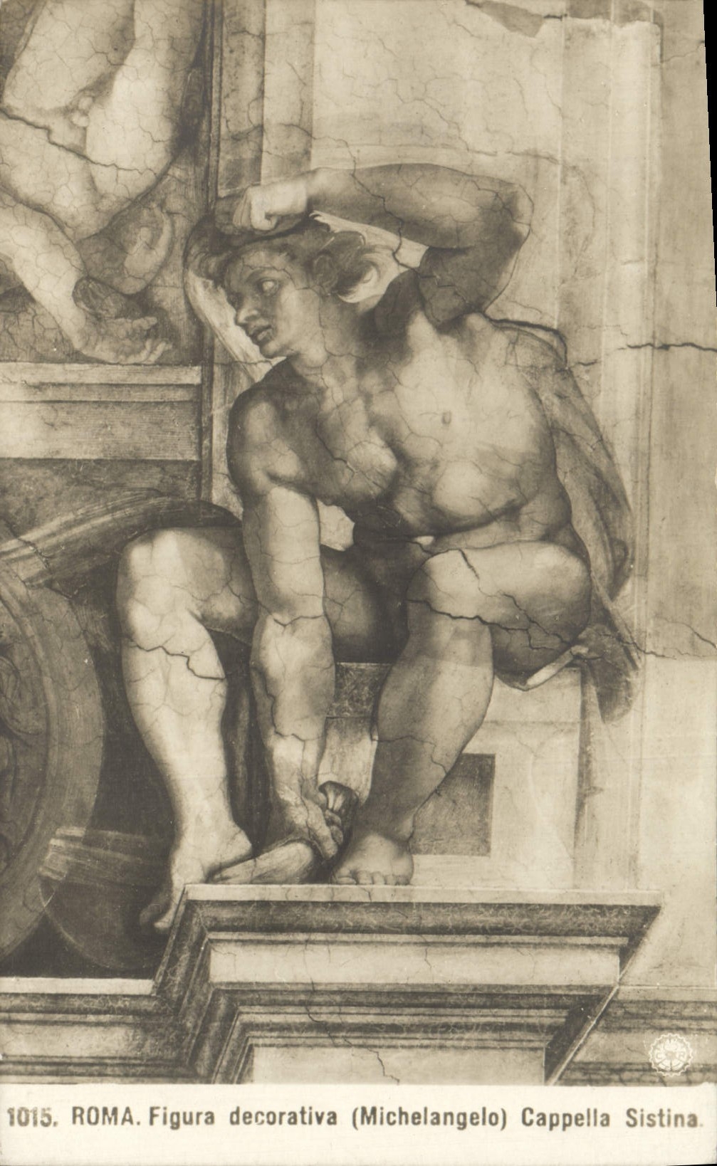 CPA Roma Figura Decorativa Michelangelo Cappella sistina