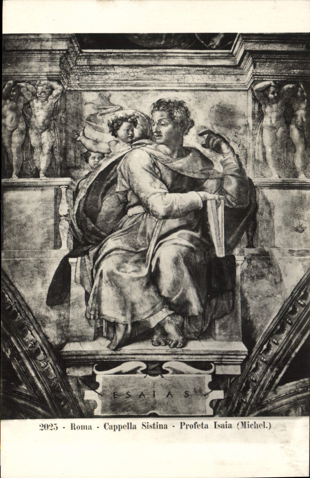 CPA Roma Cappella Sistina Profeta Isaia Michelangelo