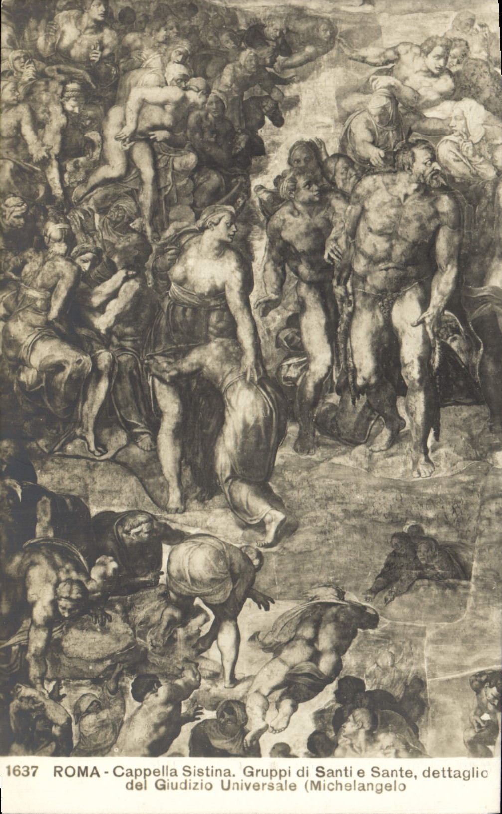 CPA Roma Cappella Sistina Gruppi di Santi e Sante Michelangelo