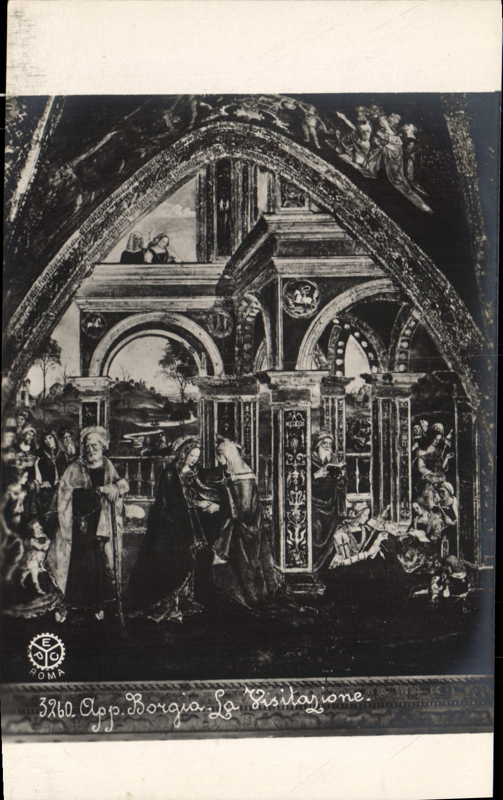 POSTAL App Borgia de la VENDIMIA el visitazione