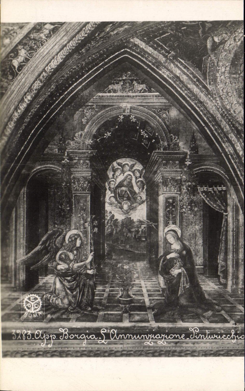 POSTAL App Borgia de la VENDIMIA el annunzioazione