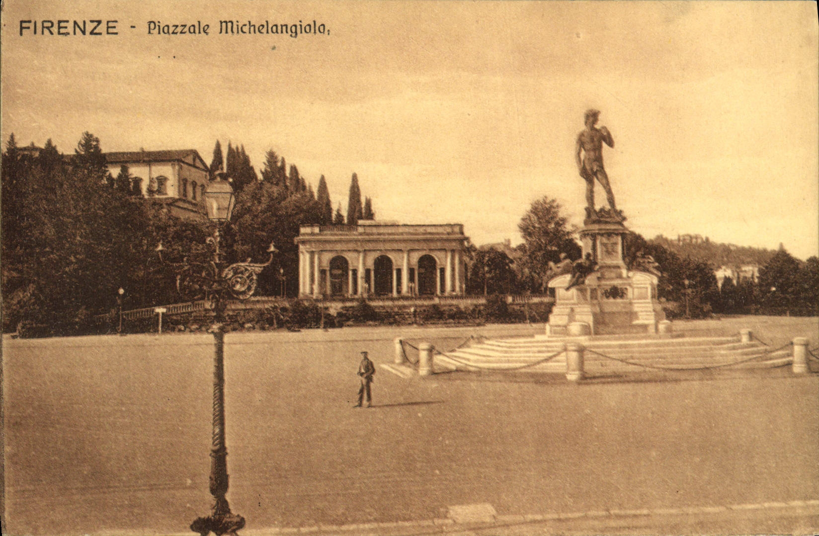 POSTAL Firenze Piazzale Michelangiala de la VENDIMIA