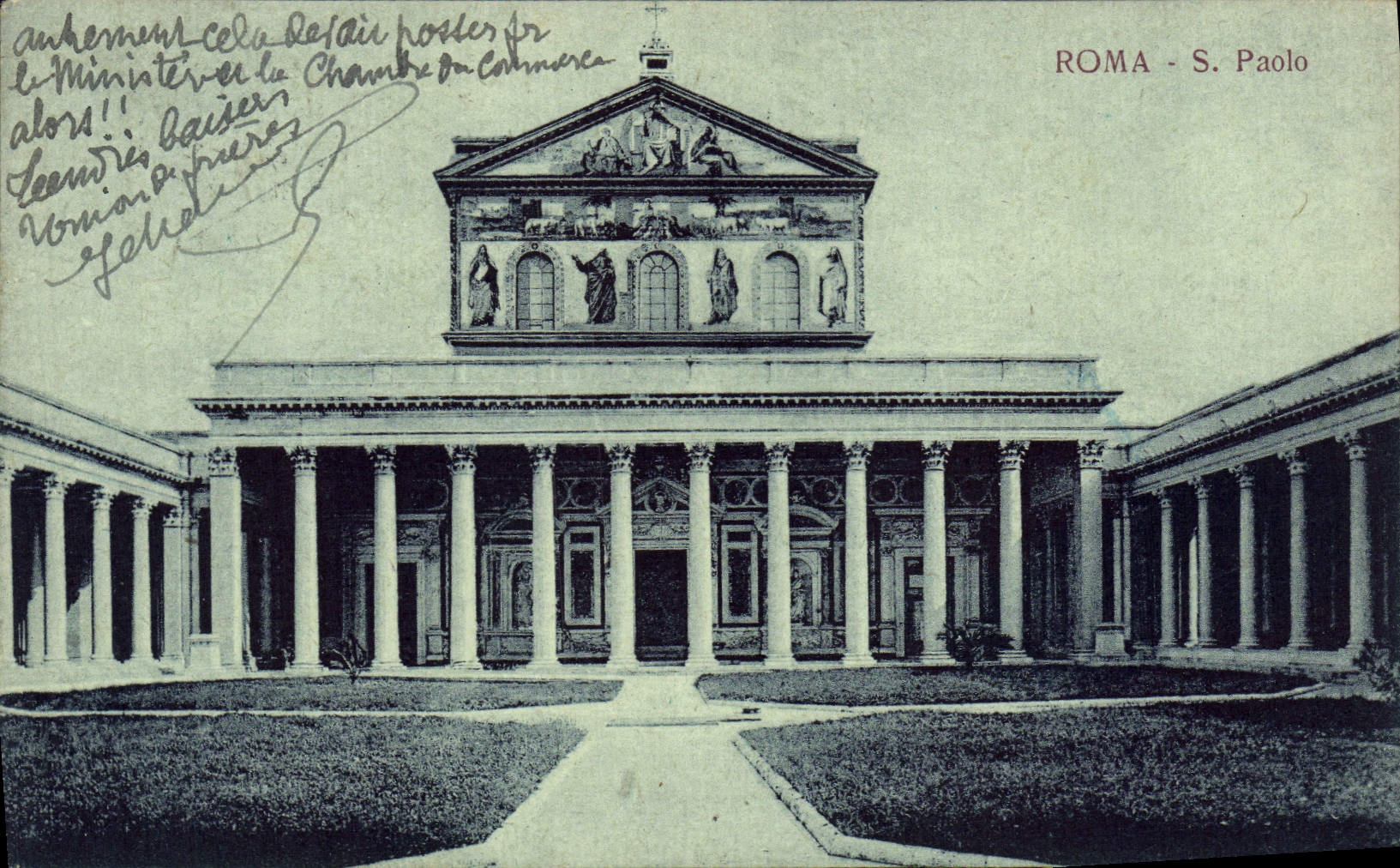 POSTAL Roma S Pablo de la VENDIMIA