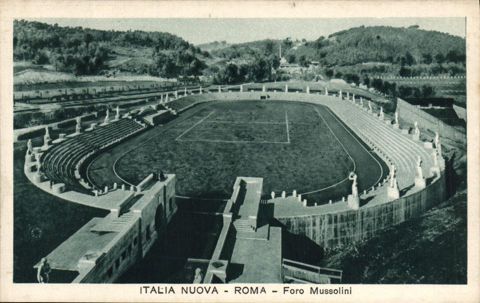 CPA Roma Foro Mussolini Pastiglie Valda Stade