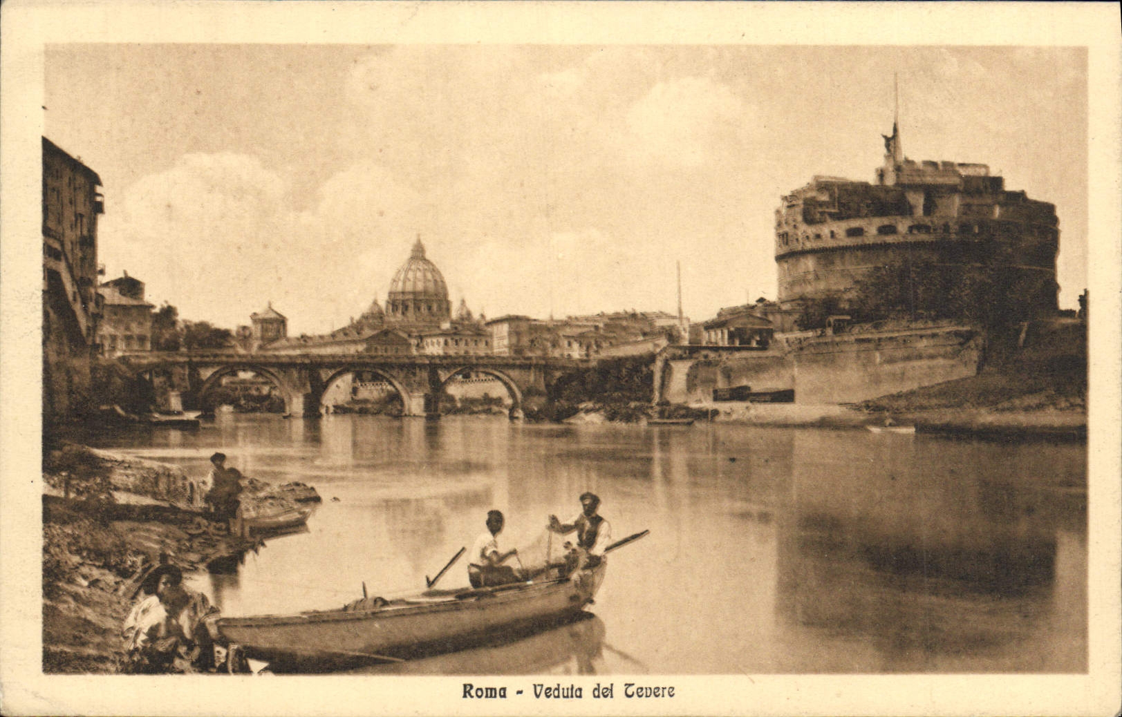 CPA Roma Veduta Del Tevere