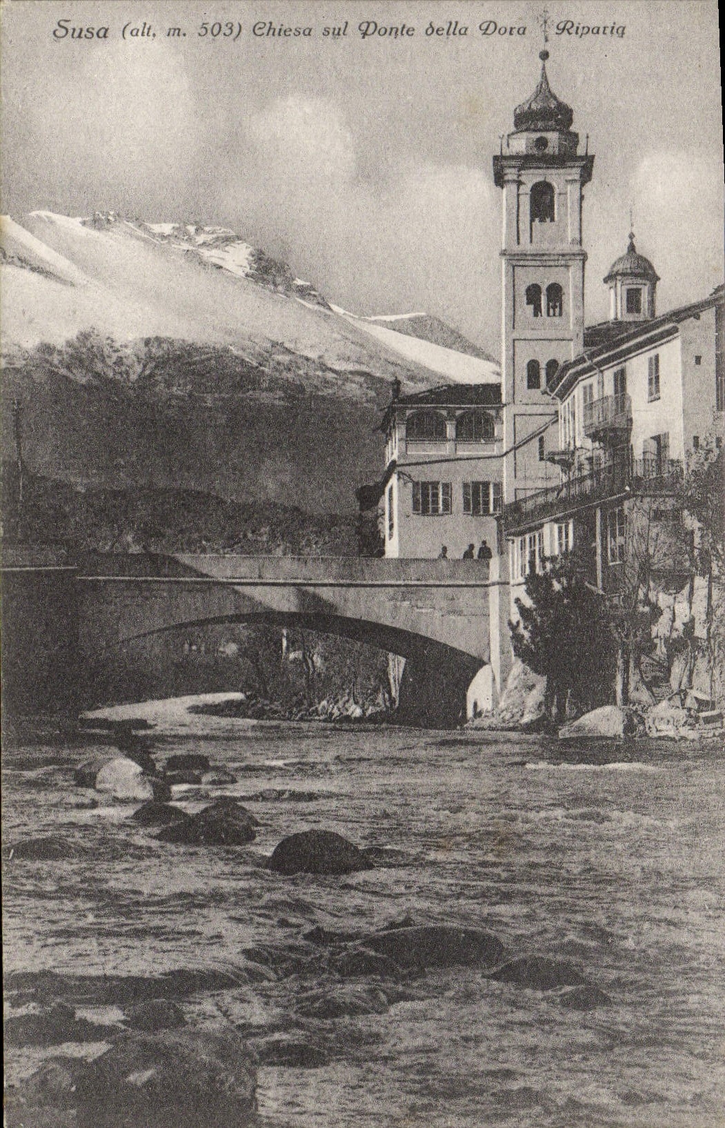 CPA Susa Chiesa sul Donte Sella Dora Ripatia