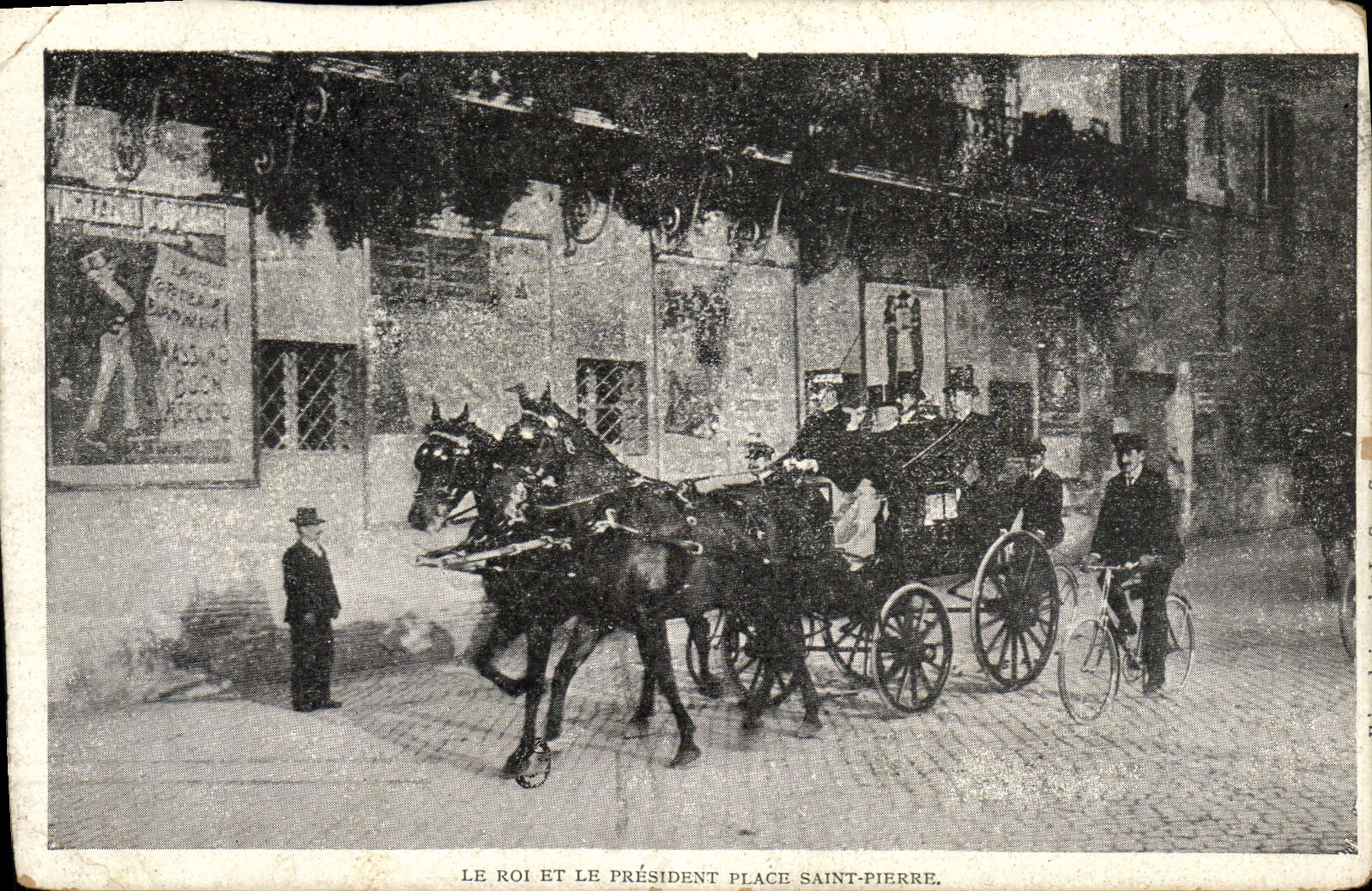 POSTAL de la VENDIMIA el rey y el Saint Pierre de presidente Place Roma