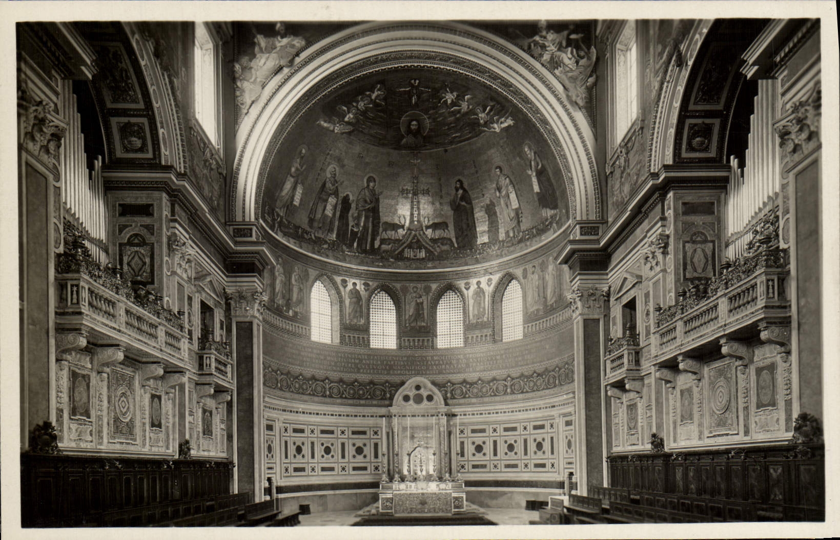 CPA Roma Basilica di S Giovanni in Laterano L'abside