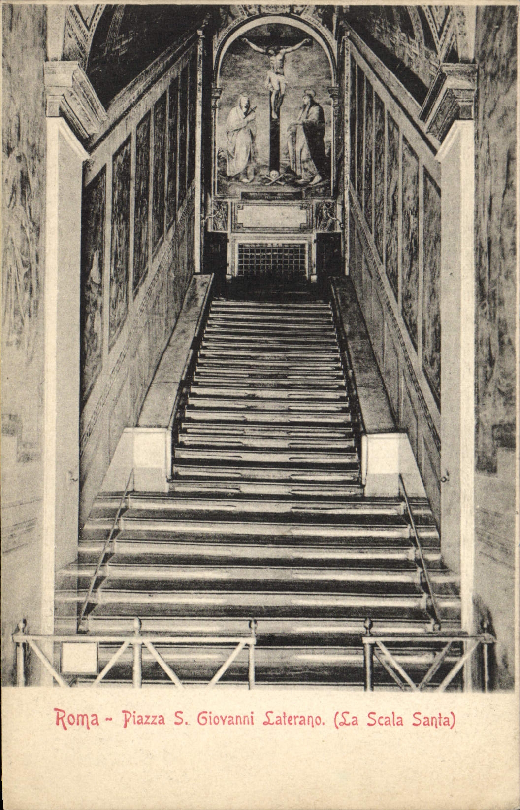 CPA Roma Piazza S Giovanni Laterano La scala sancta