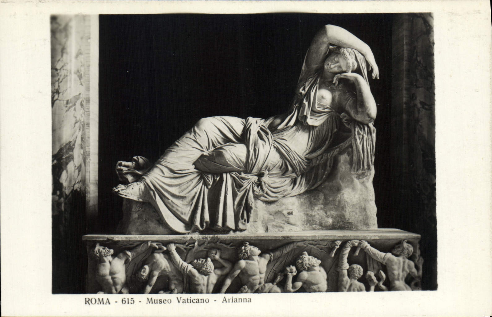 POSTAL Roma Museo Vaticano Arianna de la VENDIMIA