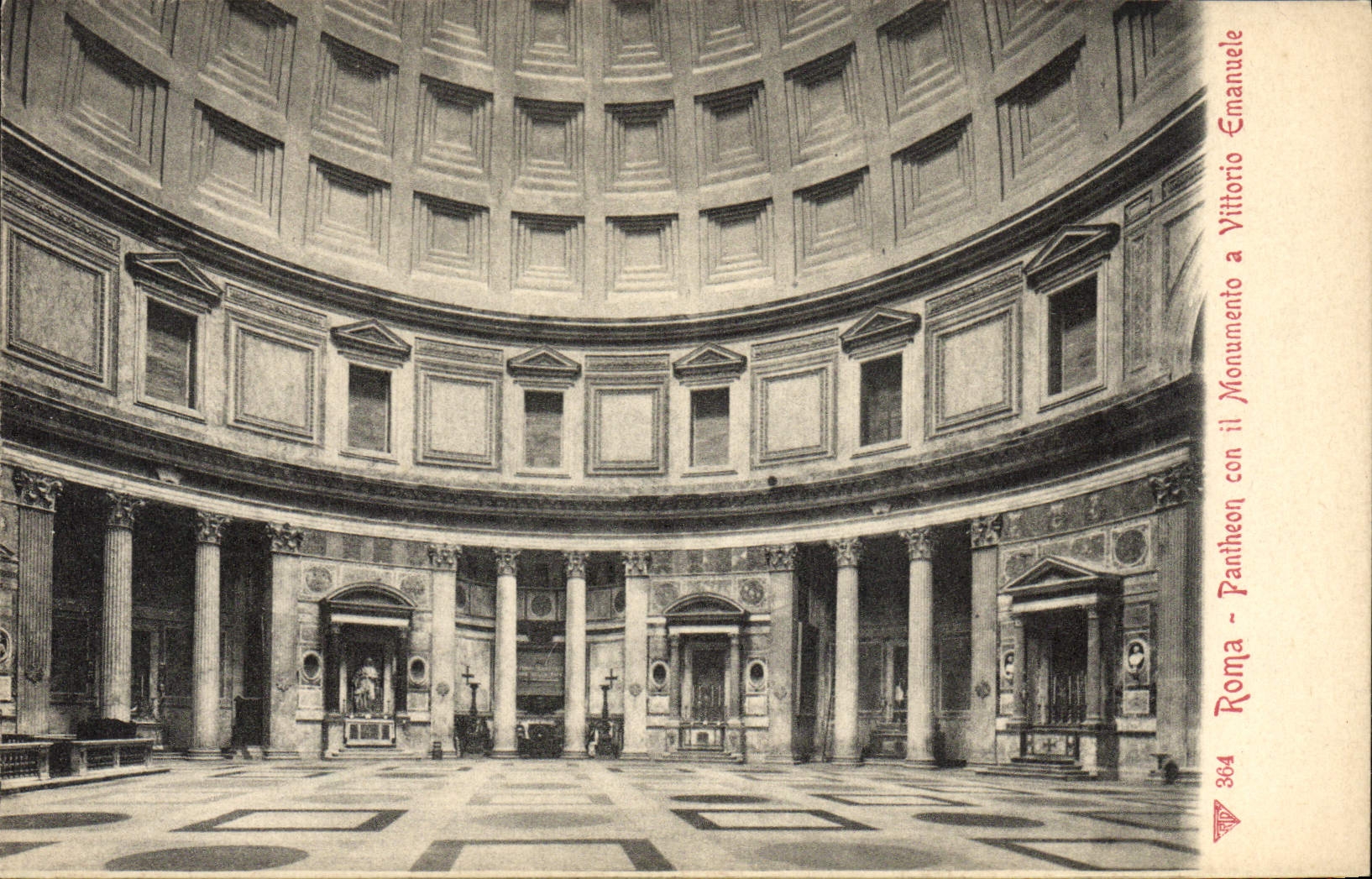 POSTAL Roma de la VENDIMIA la estafa del panteón Monumento tiene Vittorio Manuel