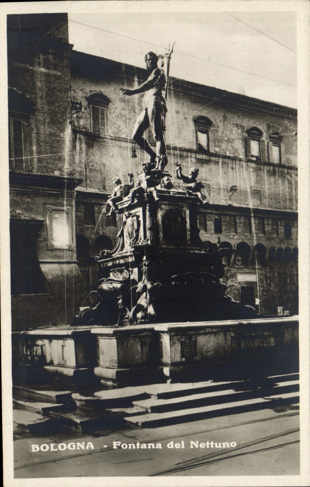 CPA Roma Bologna fontana del Nettuno