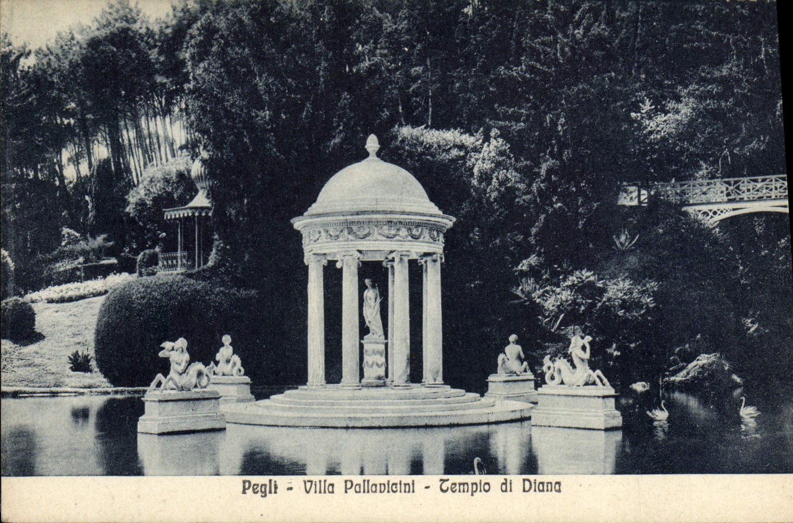 CPA Pegli Villa Pallovicini Templo di diana