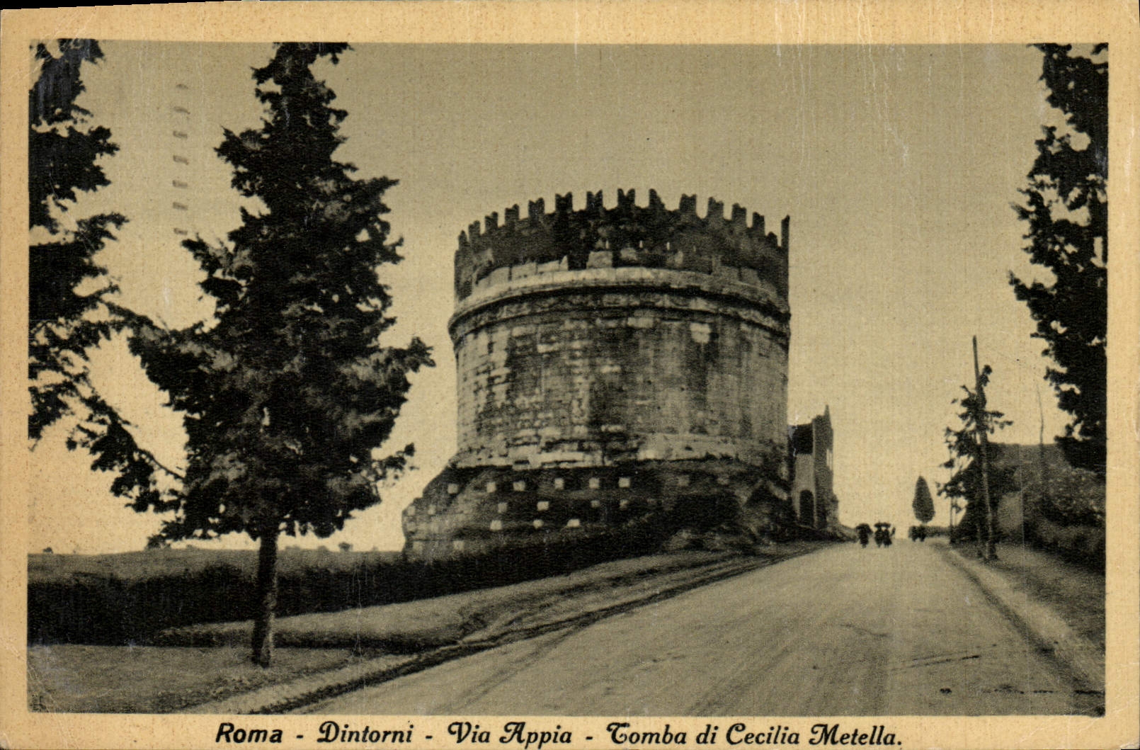 CPA Roma Dintorni Via Appia Tomba di Ceciolia Metella