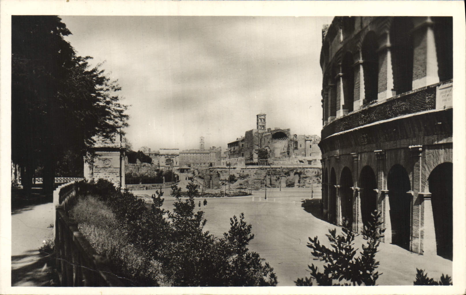 POSTAL Roma Foro Romano Tempio di Venere E Roma de la VENDIMIA