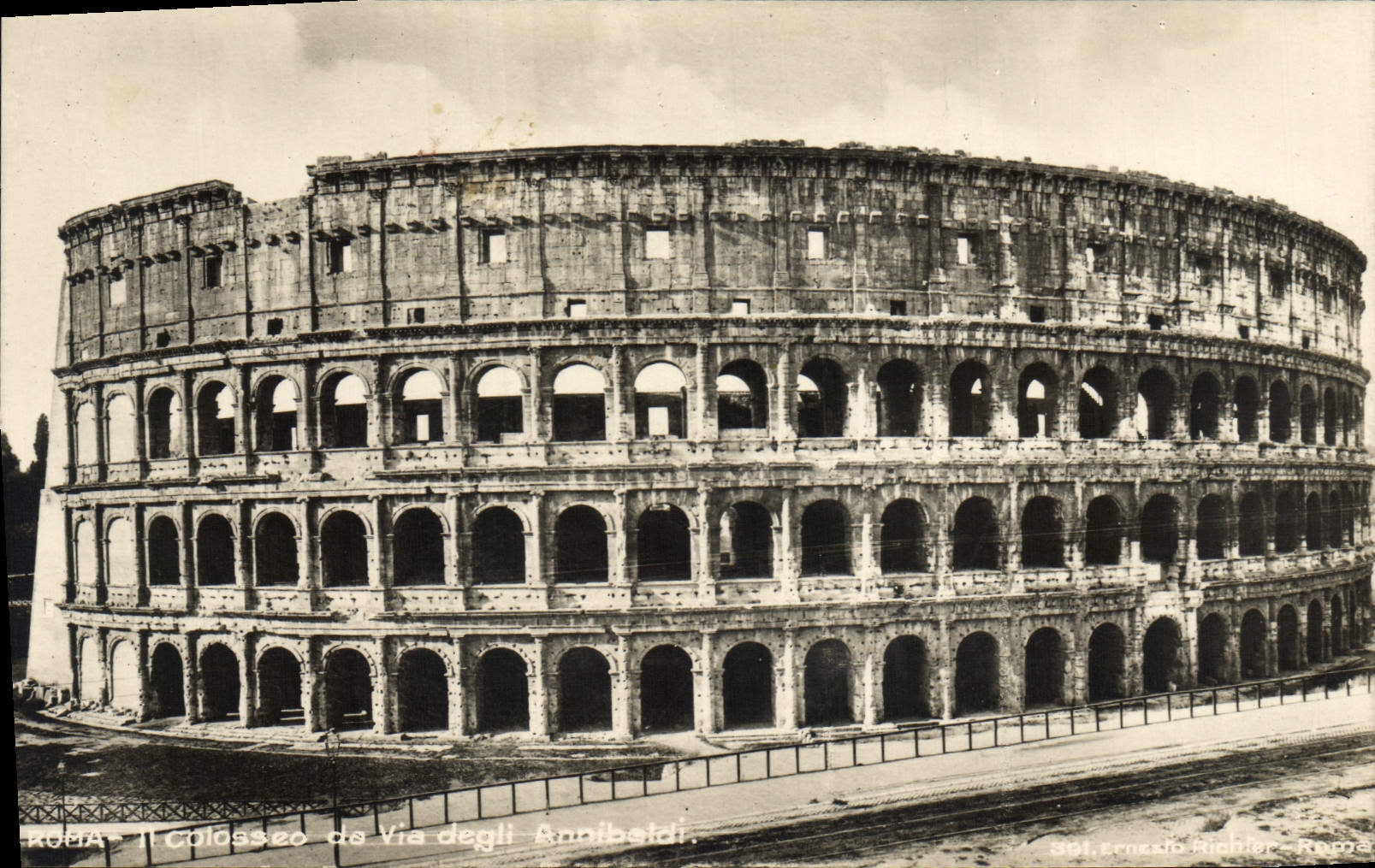 POSTAL Roma Colosseo de la VENDIMIA vía de Degli Annibaldi
