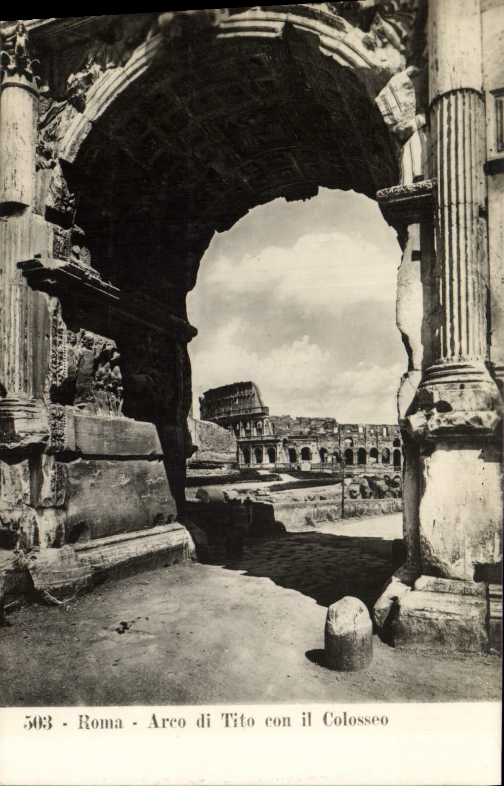 CPA Roma Arco di Tito Con il Colosseo