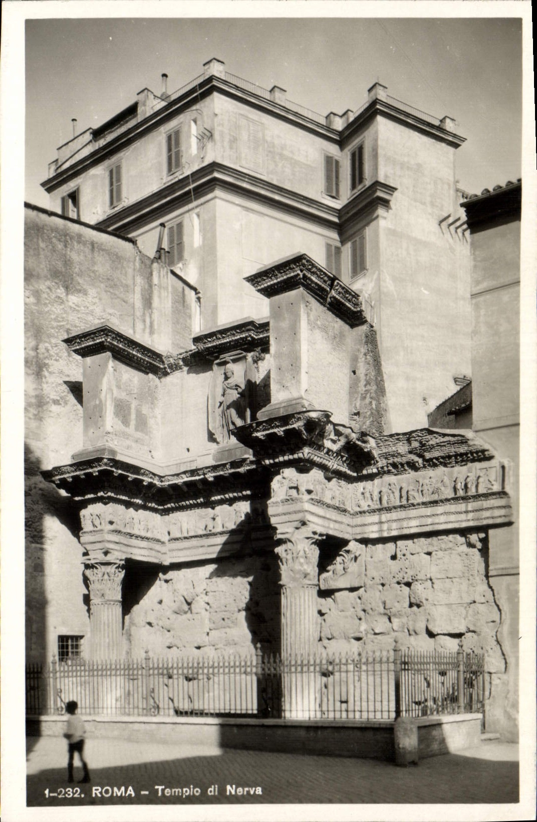 Di Nerva de Roma Tempio de la POSTAL de la VENDIMIA