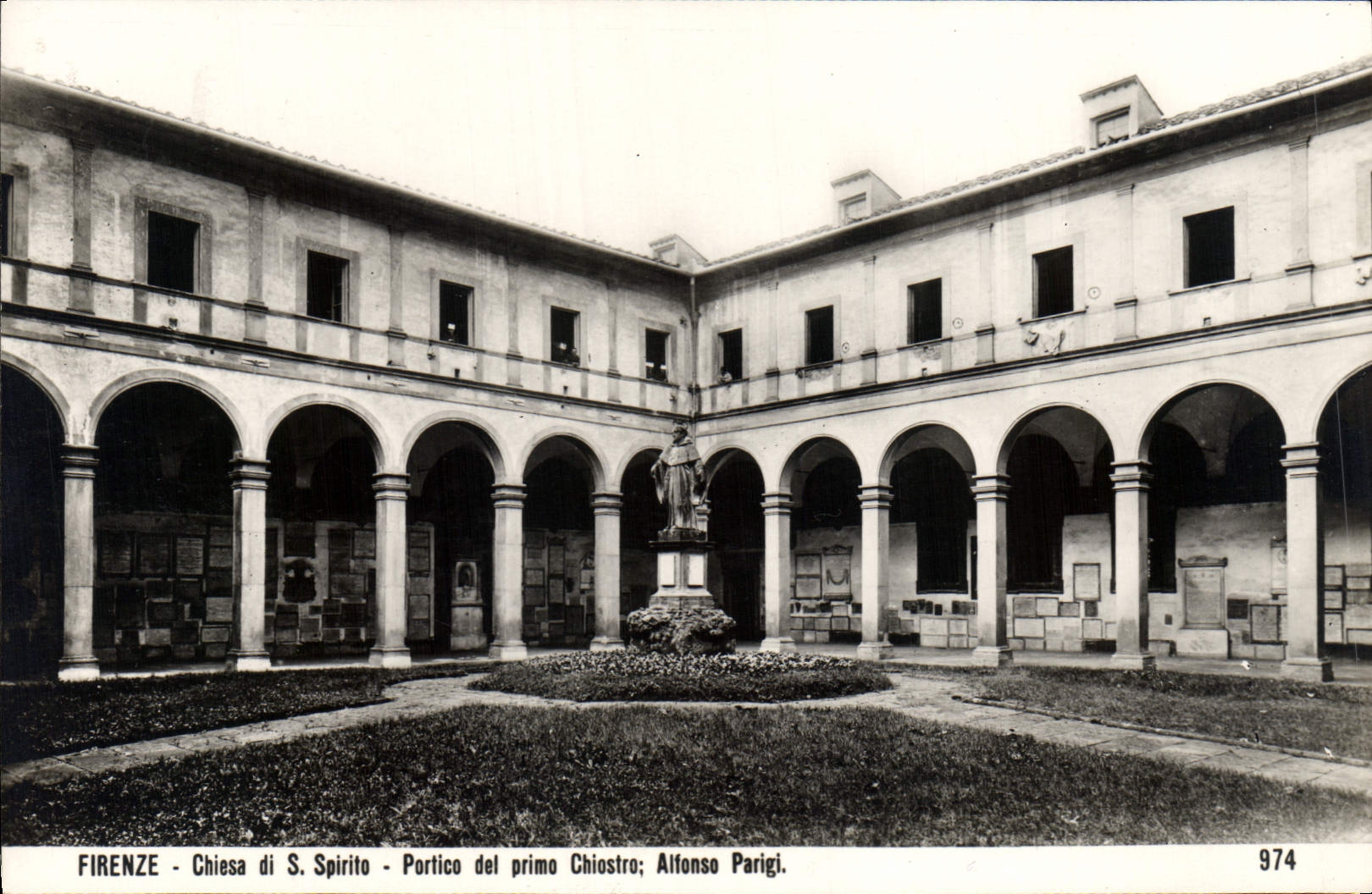 CPA Firenze Chiesa Spirite Porce del Primo Chiostro Alfonso Parigi